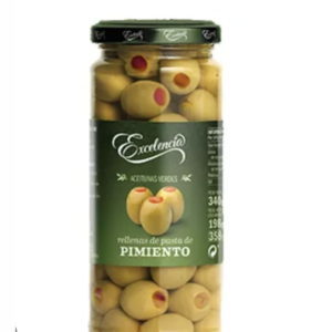 Aceitunas Verdes Rellenas de Pimentón 340 gramos