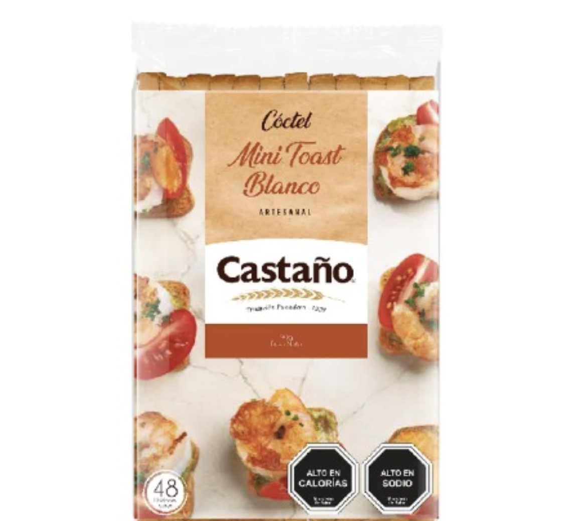 Mini Tostadas Blancas "Castaño" 48 unidades