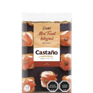 Mini Tostadas Integrales "Castaño" 48 unidades