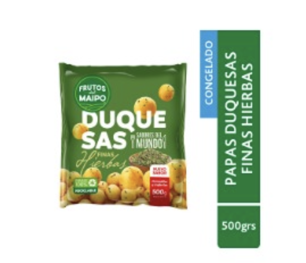 Papa Duquesa Finas Hierbas "Frutos del Maipo" 500 gramos