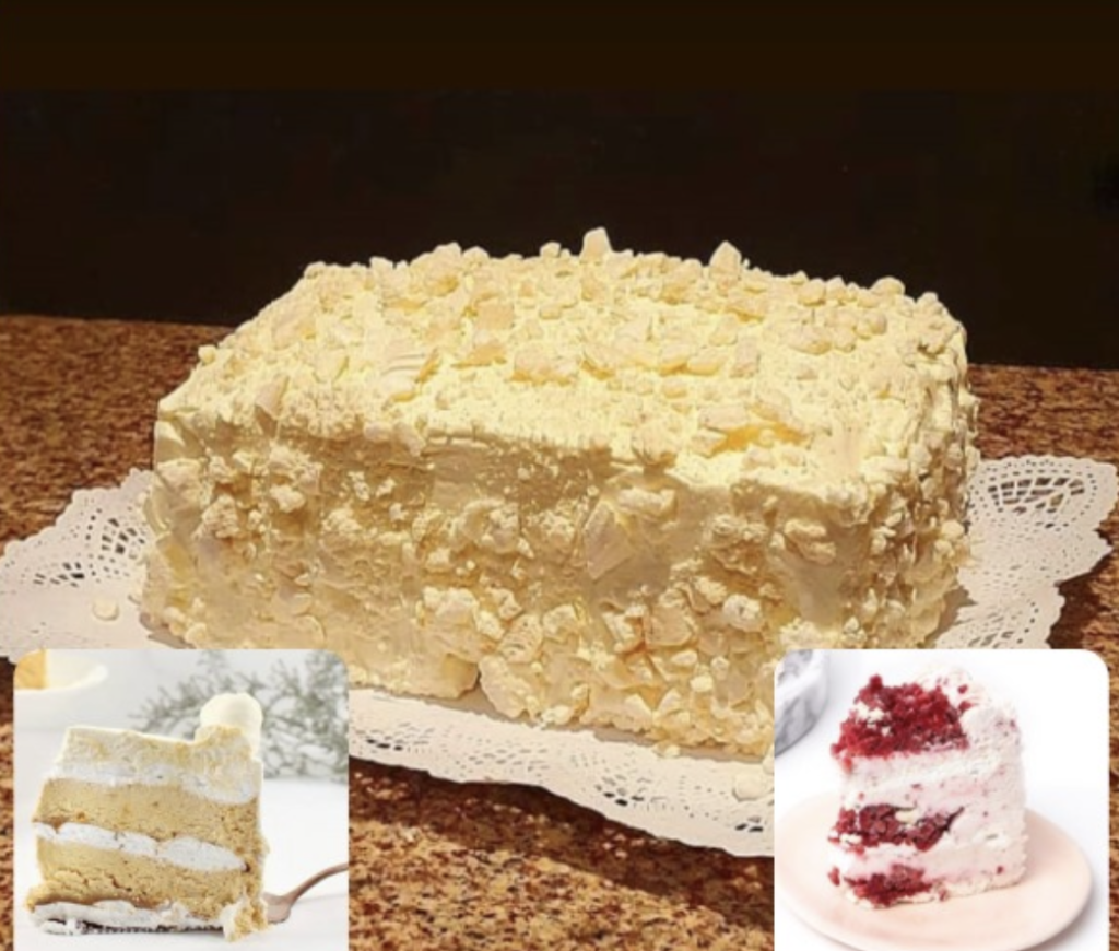 Torta "Sin Pelea" Mitad Frambuesa/Lúcuma