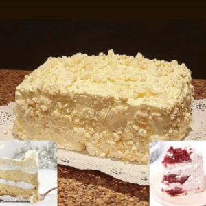 Torta "Sin Pelea" Mitad Frambuesa/Lúcuma