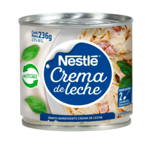 Crema de Leche Nestlé Tarro 236 gramos