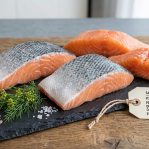 Salmón Porcionado con Piel